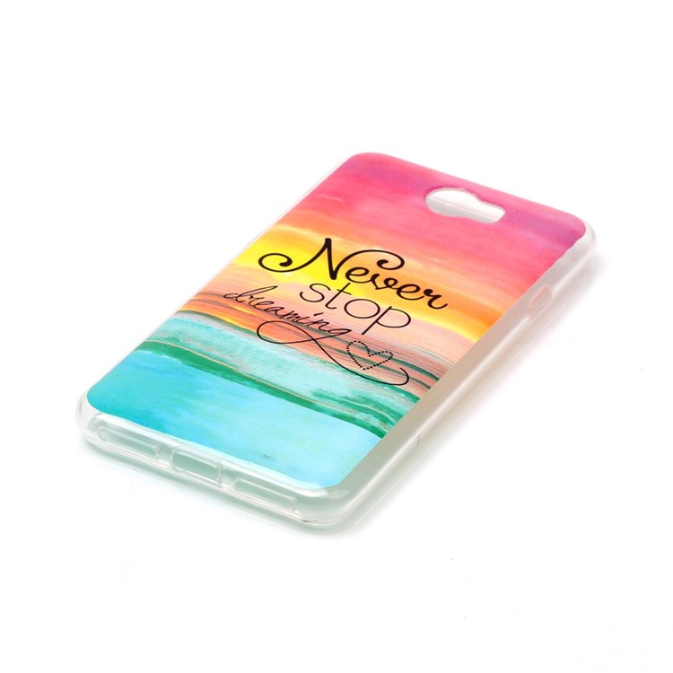Soft IMD TPU Phone Case for Y5II / Y5 II - Quote Never Stop Dreaming-2