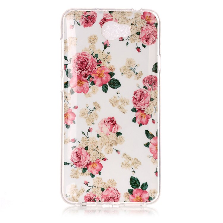 Soft IMD TPU Gel Case for Y5II / Y5 II - Beautiful Flowers-1