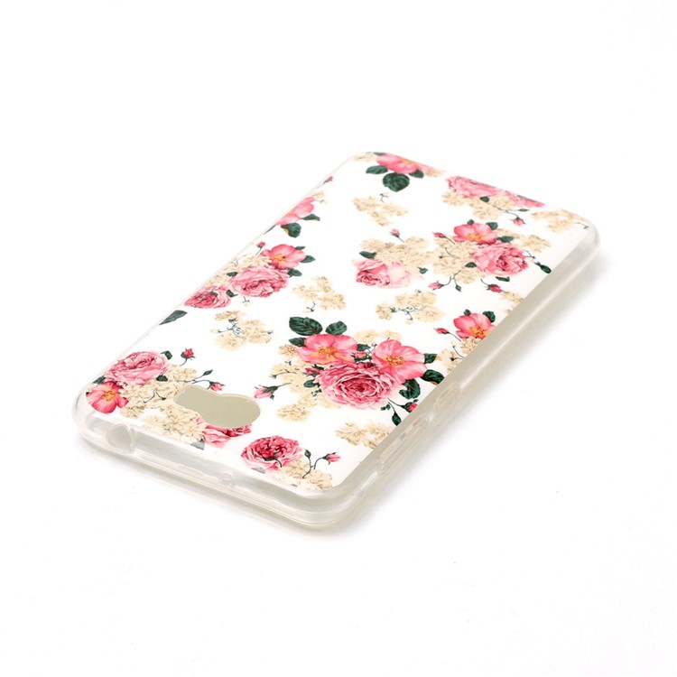 Soft IMD TPU Gel Case for Y5II / Y5 II - Beautiful Flowers-3
