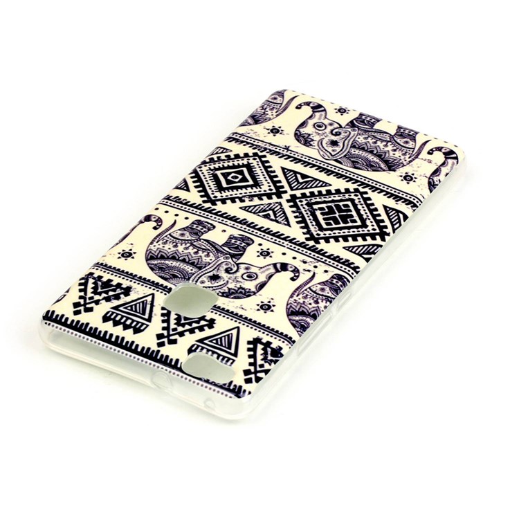 Soft IMD TPU Cover Case for Huawei P9 Lite - Elephant and Geometric Pattern-3