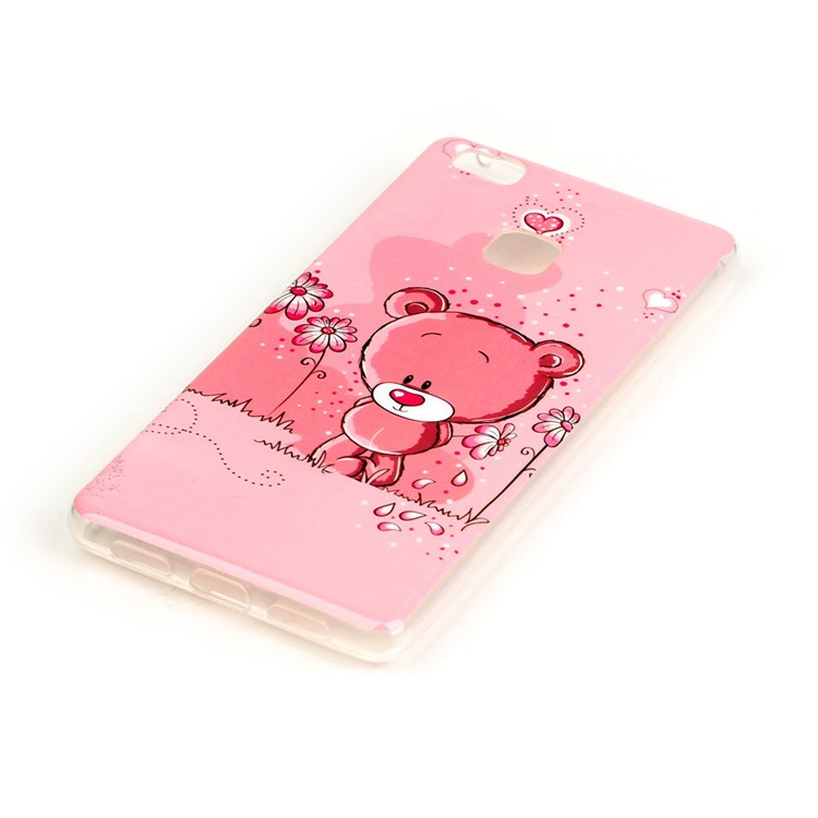 Soft IMD TPU Case Shell for Huawei P9 Lite - Cute Bear-2