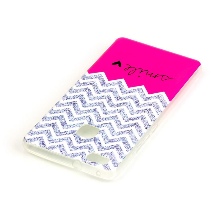 Soft IMD TPU Case Cover for Huawei P9 Lite - Chevron and Smile Pattern-3