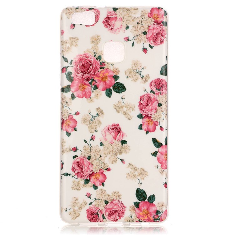 Soft IMD TPU Shell Cover Case for Huawei P9 Lite - Fresh Flowers-1