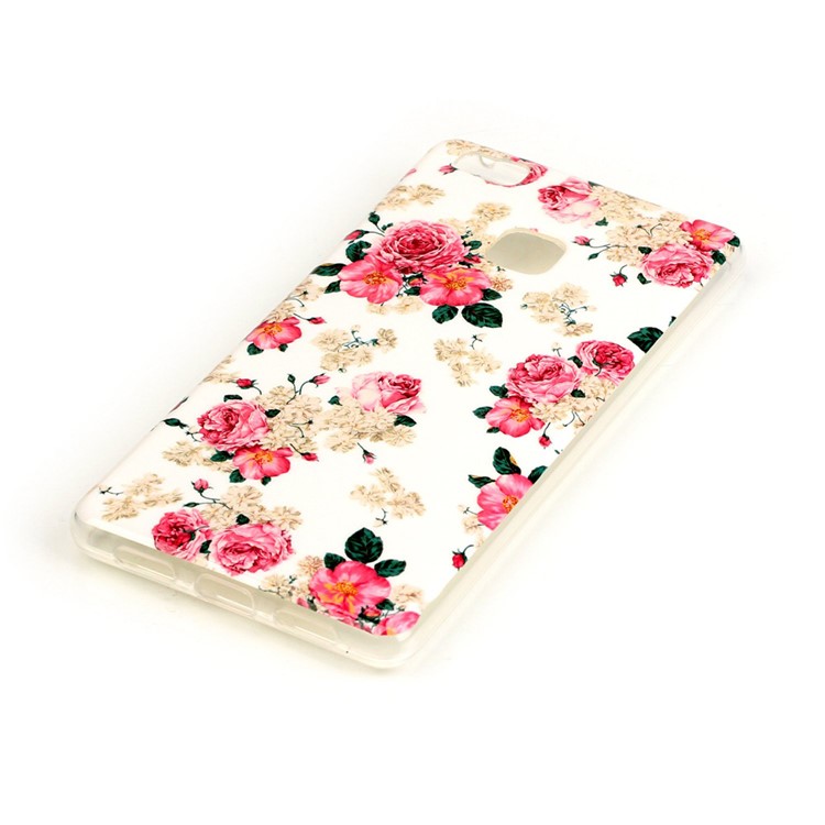 Soft IMD TPU Shell Cover Case for Huawei P9 Lite - Fresh Flowers-2
