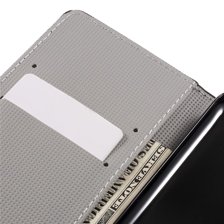 Pattern Printing Wallet Leather Stand Case for Huawei Y6 Pro / Enjoy 5 - Butterfly and Flower-7