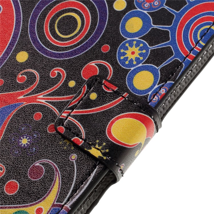 Pattern Printing Wallet Leather Stand Cover for Huawei Y6 Pro / Enjoy 5 - Paisley Pattern-10