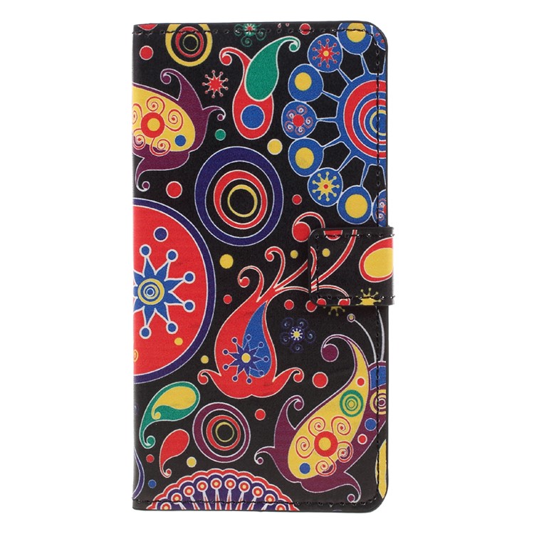 Pattern Printing Wallet Leather Stand Cover for Huawei Y6 Pro / Enjoy 5 - Paisley Pattern-3