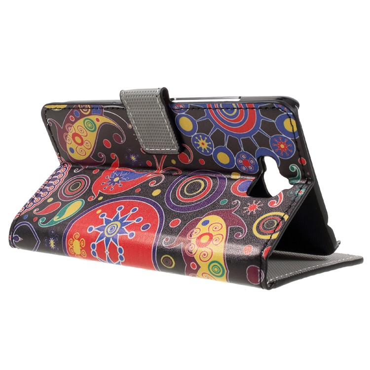 Pattern Printing Wallet Leather Stand Cover for Huawei Y6 Pro / Enjoy 5 - Paisley Pattern-5