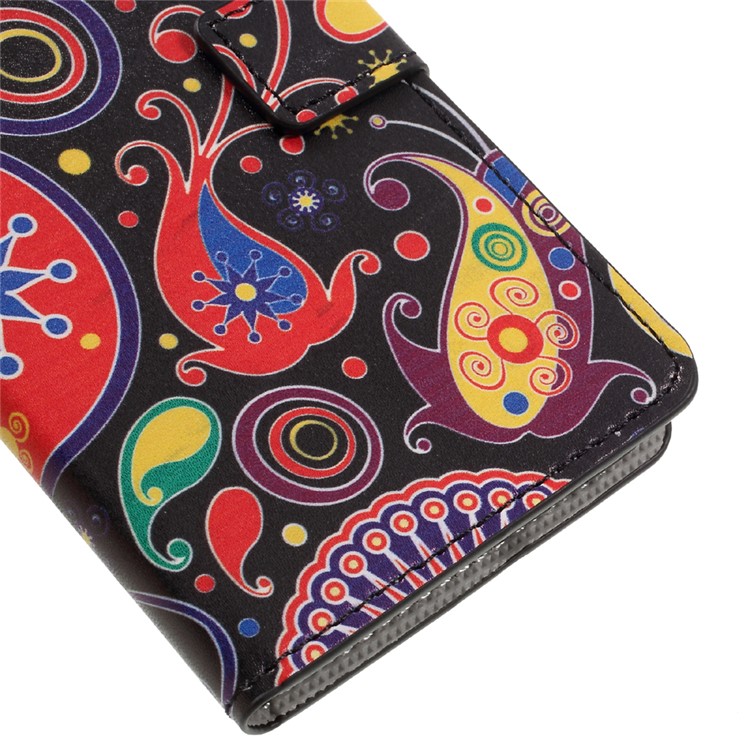 Pattern Printing Wallet Leather Stand Cover for Huawei Y6 Pro / Enjoy 5 - Paisley Pattern-8