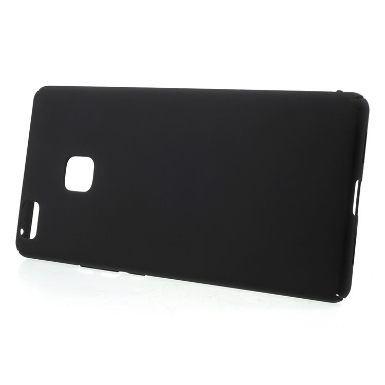 Rubber Coating PC Hard Case for Huawei P9 Lite / G9 Lite - Black-2