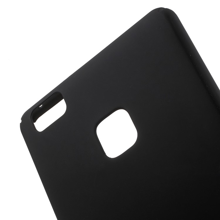 Rubber Coating PC Hard Case for Huawei P9 Lite / G9 Lite - Black-5