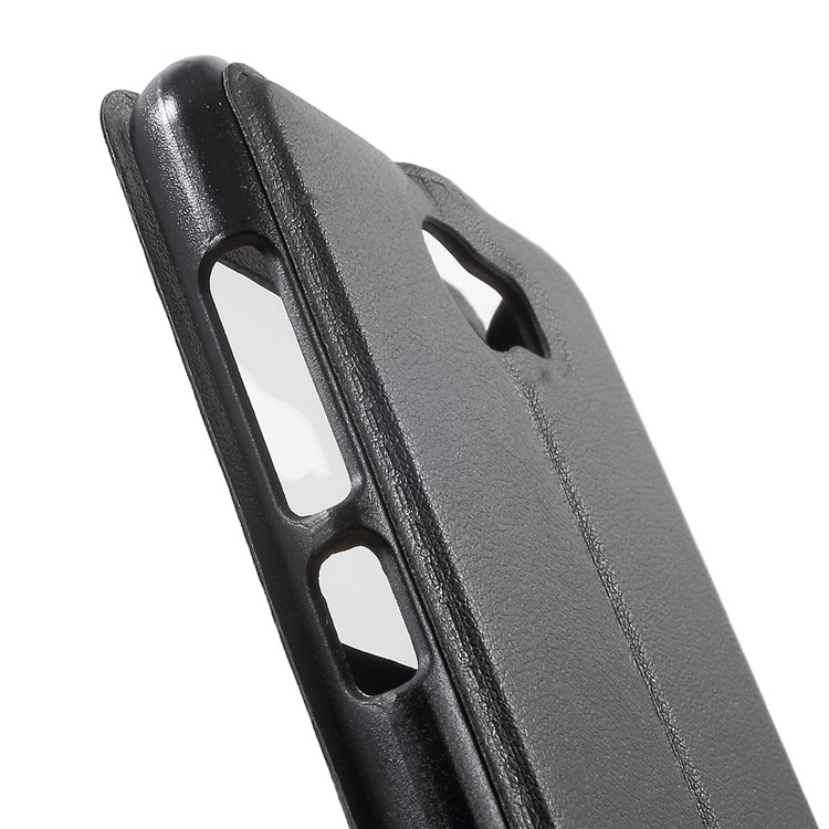 View Window Leather Case for Honor Y5II / Y5 II / Honor 5 - Black-7