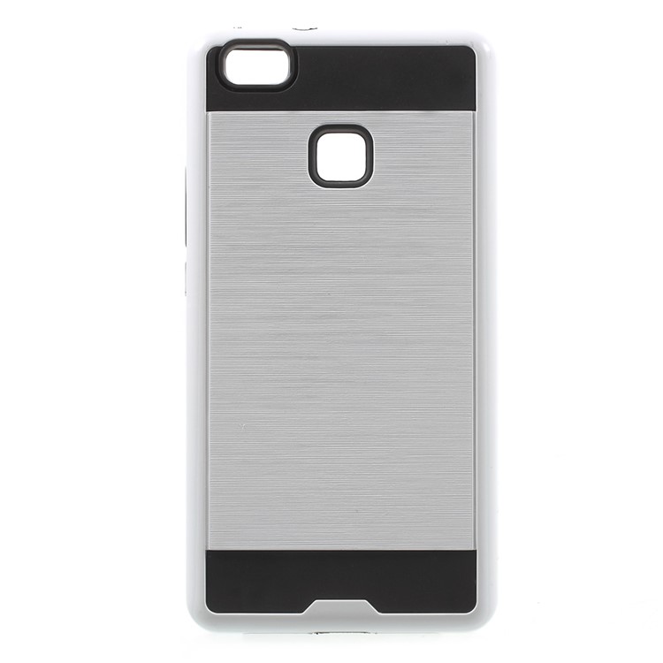 Detachable Brushed PC + Soft TPU Hybrid Back Case for Huawei P9 Lite / G9 Lite - White-1