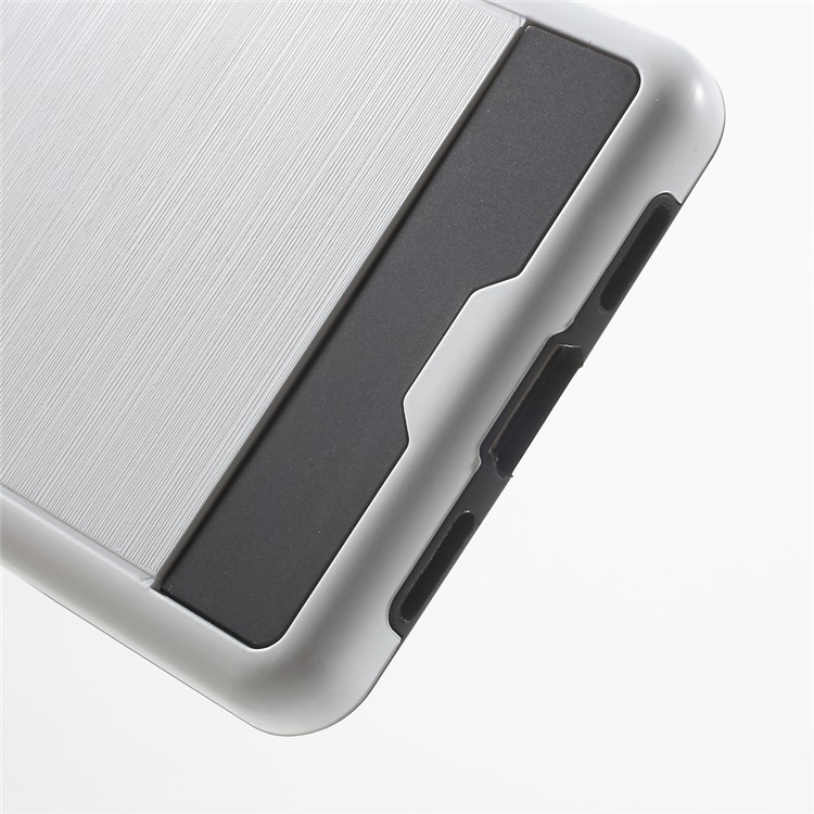 Detachable Brushed PC + Soft TPU Hybrid Back Case for Huawei P9 Lite / G9 Lite - White-3