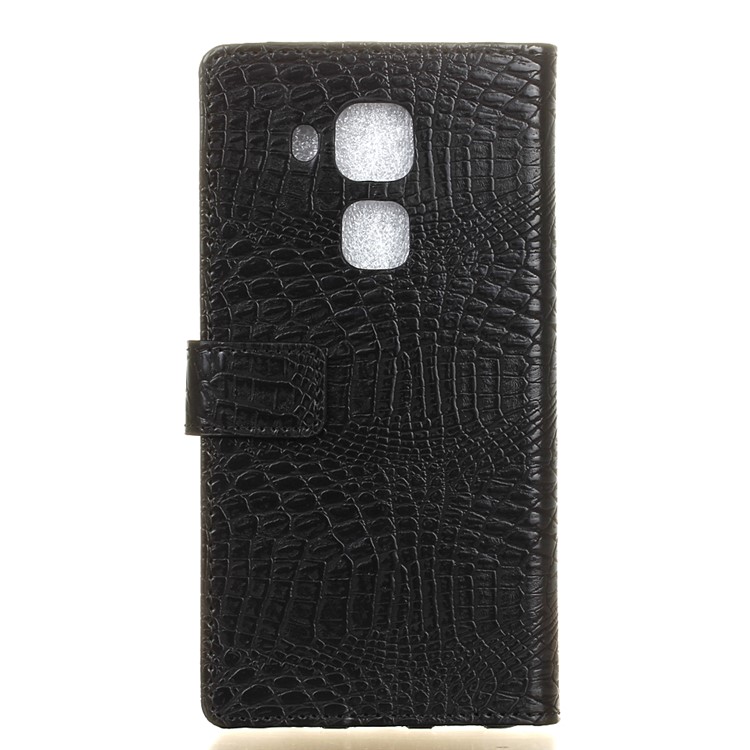 For Huawei Nova Plus / G9 Plus / Maimang 5 Crocodile Texture Leather Wallet Stand Case - Black-2