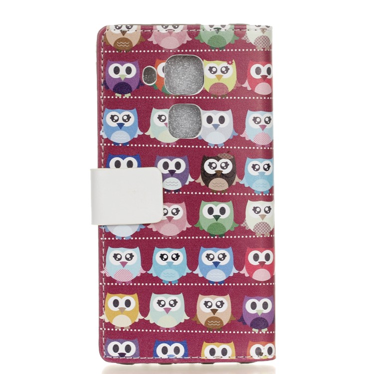 Patterned Wallet Leather Case for Huawei Nova Plus/G9 Plus/Maimang 5 - Lovely Little Owls-2