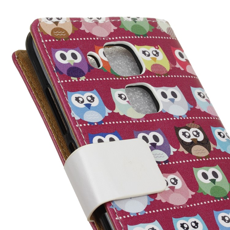 Patterned Wallet Leather Case for Huawei Nova Plus/G9 Plus/Maimang 5 - Lovely Little Owls-3
