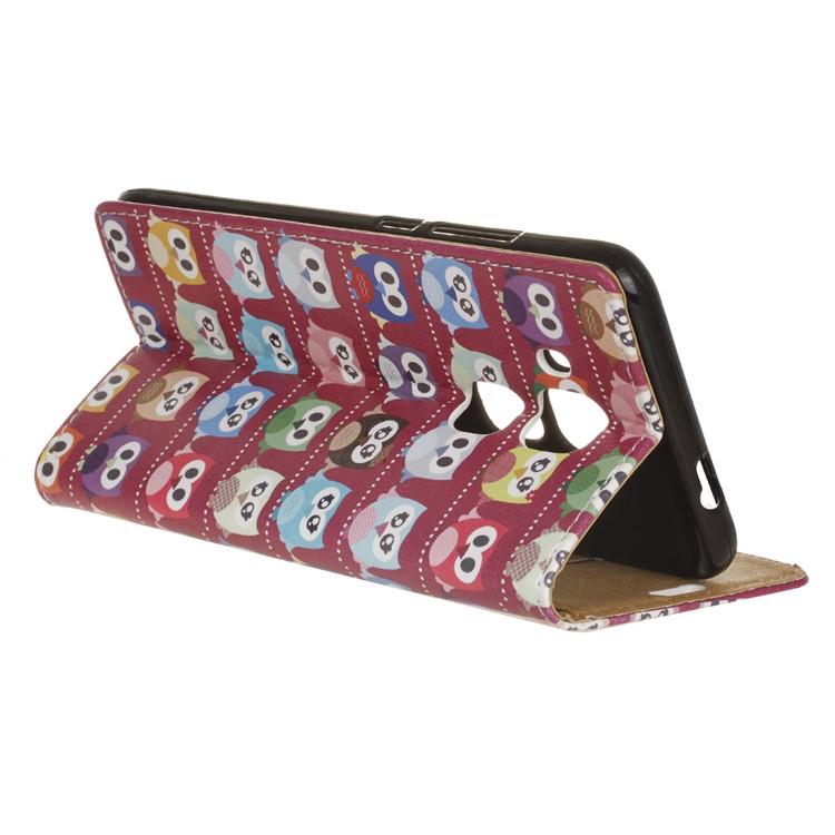 Patterned Wallet Leather Case for Huawei Nova Plus/G9 Plus/Maimang 5 - Lovely Little Owls-4