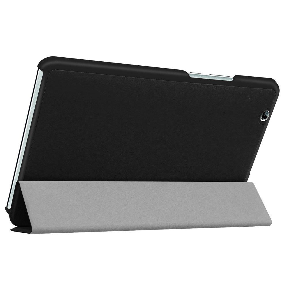 Tri-fold Stand Leather Case for Huawei MediaPad M3 8.4 - Black-4