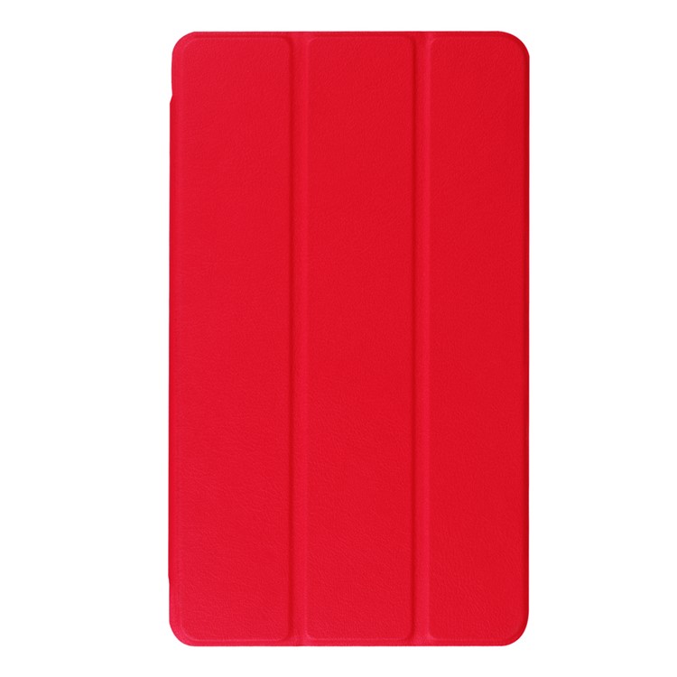 Tri-fold Stand Leather Case Cover for Huawei MediaPad M3 8.4 - Red-2