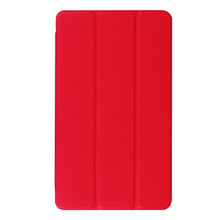 Copertina di Custodia in Pelle Tri-fold Per Huawei MediaPad M3 8.4 - Rosso-2