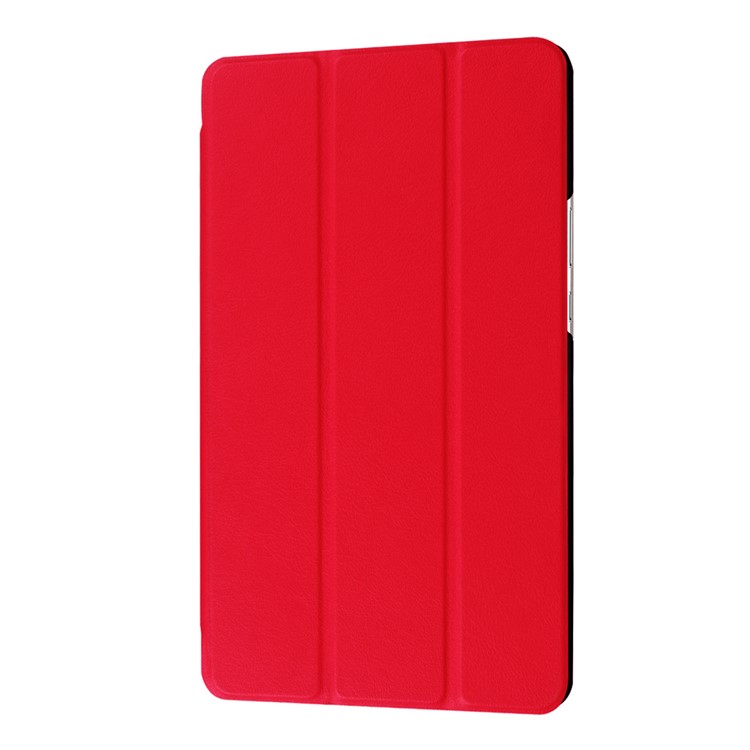 Tri-fold Stand Leather Case Cover for Huawei MediaPad M3 8.4 - Red-6
