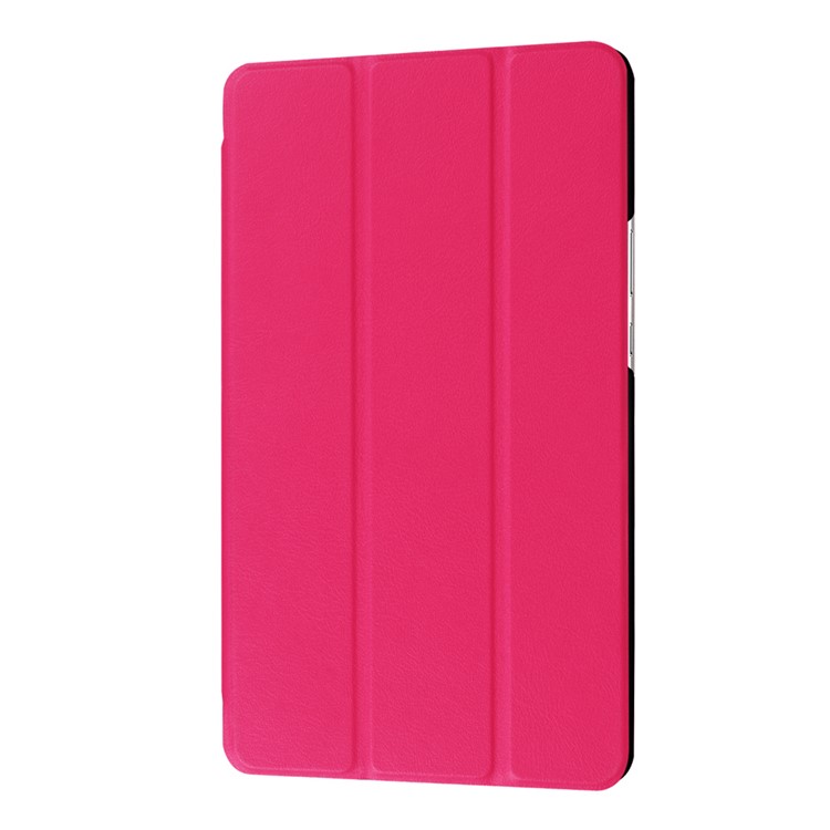 Tri-fold Stand Leather Cover Case for Huawei MediaPad M3 8.4 - Rose-6