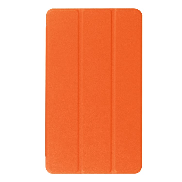 Leather Cover with Tri-fold Stand for Huawei MediaPad M3 8.4 - Orange-2