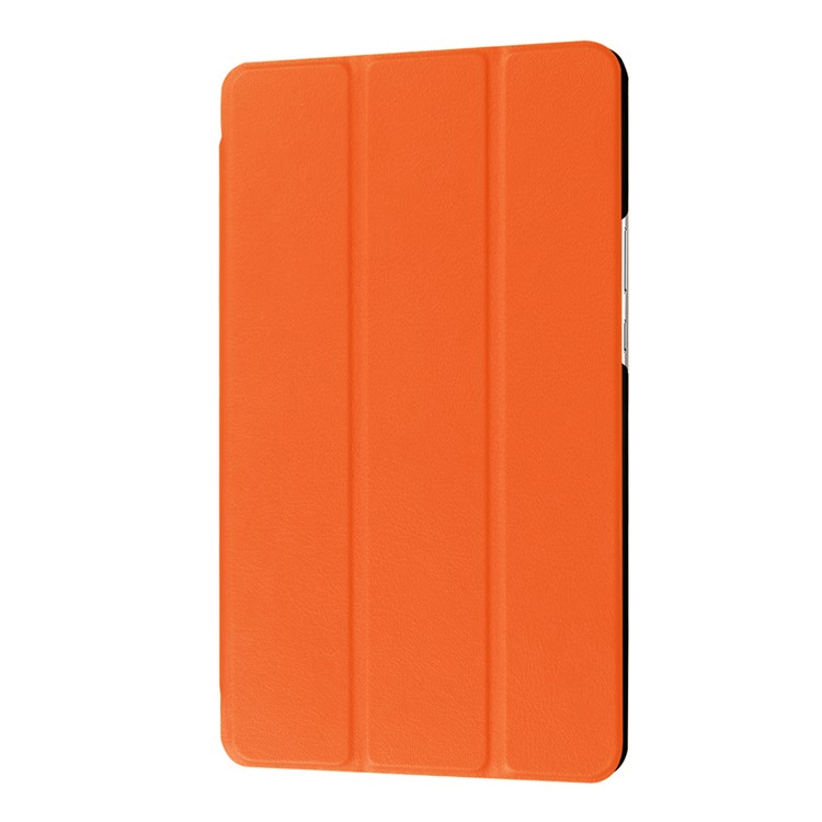 Leather Cover with Tri-fold Stand for Huawei MediaPad M3 8.4 - Orange-6