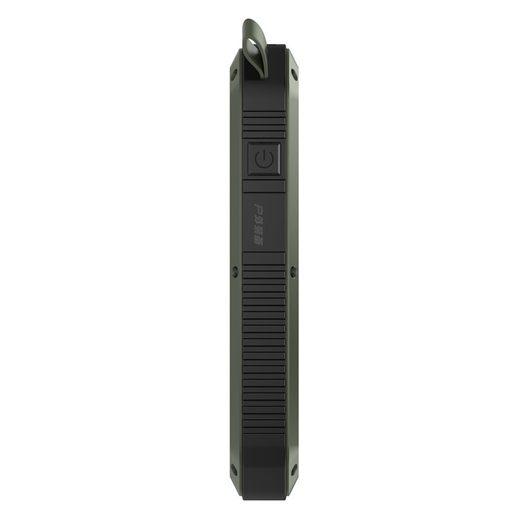 ESHINE ES981 Outdoor 8000mAh 3 USB Ports Solar Power Bank with LED Camping Light - Army Green-3