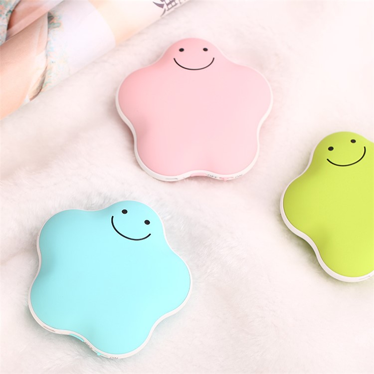 Cute Lucky Star 3600mAh Power Bank Portable Mini USB Rechargeable Hand Warmer (CE/FCC/RoHS) - Pink-1