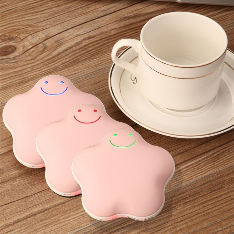 Cute Lucky Star 3600mAh Power Bank Portable Mini USB Rechargeable Hand Warmer (CE/FCC/RoHS) - Pink-5