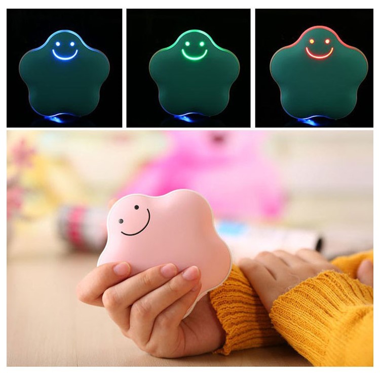 Cute Lucky Star 3600mAh Power Bank Portable Mini USB Rechargeable Hand Warmer (CE/FCC/RoHS) - Pink-7