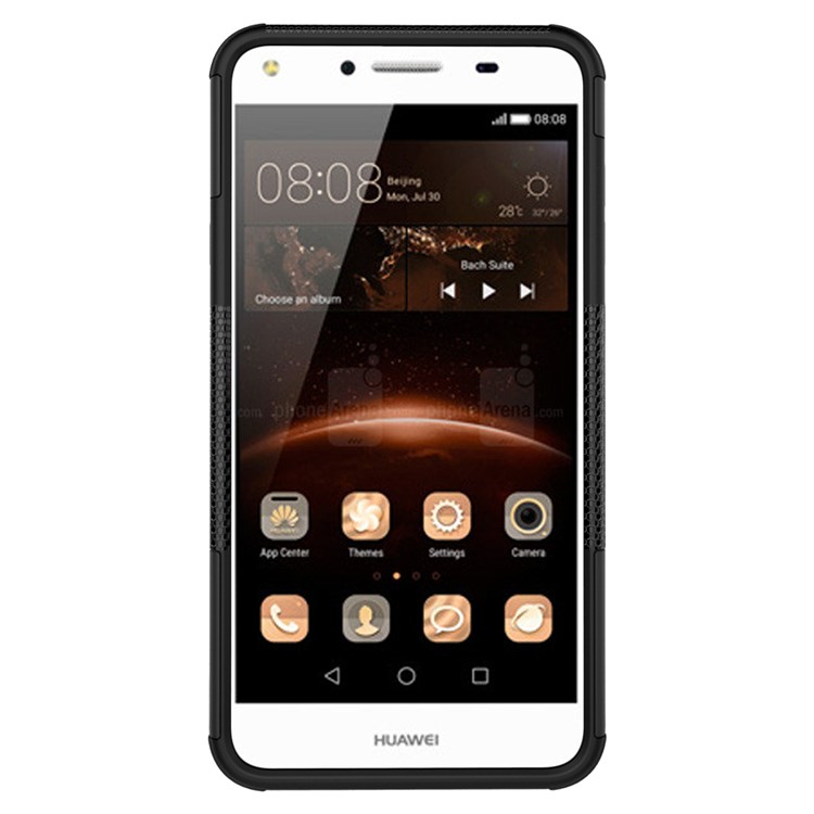 Cool Tyre Hybrid PC + TPU Case with Kickstand for Huawei Y5II / Y5 II / Honor 5 - Black-10