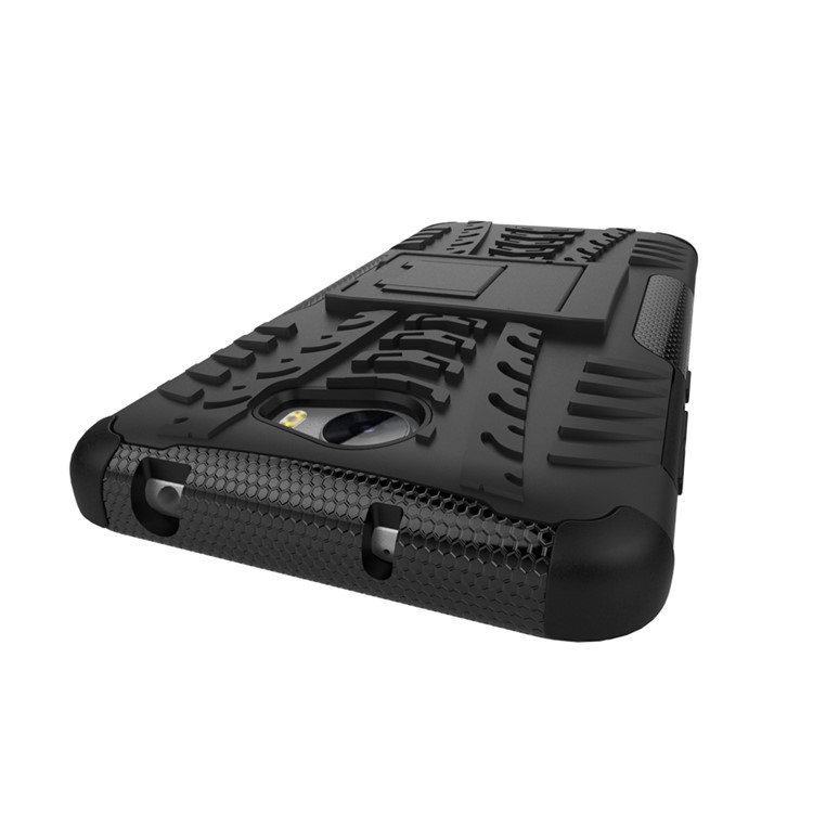 Cool Tyre Hybrid PC + TPU Case with Kickstand for Huawei Y5II / Y5 II / Honor 5 - Black-5