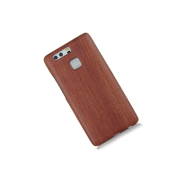 Detachable Handmade Wood Hard Case for Huawei P9 - Wine Red-2