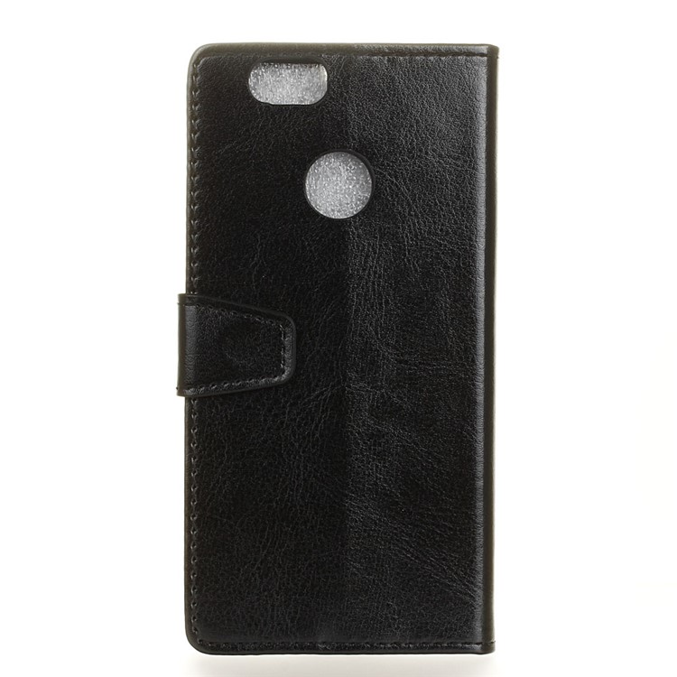Crazy Horse Leather Wallet Case for Huawei nova - Black-2