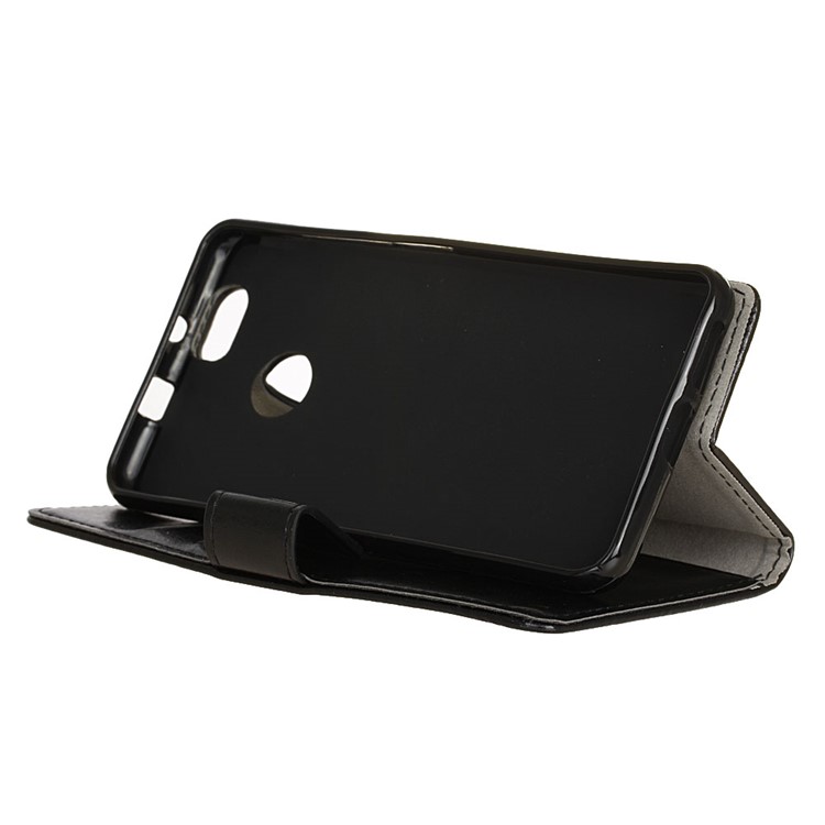 Crazy Horse Leather Wallet Case for Huawei nova - Black-4