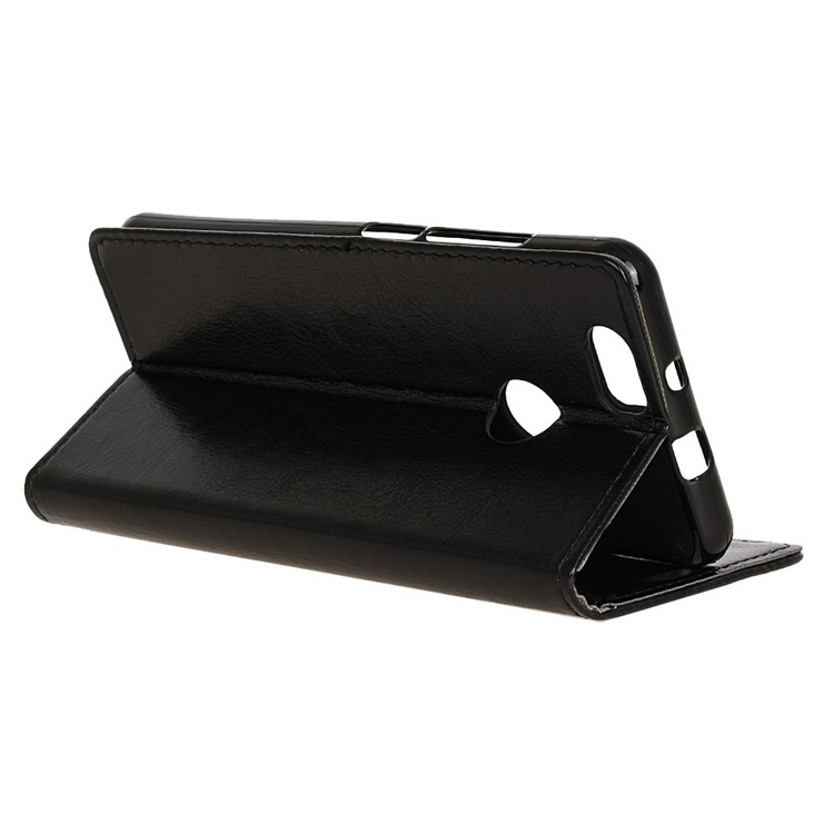 Crazy Horse Leather Wallet Case for Huawei nova - Black-5