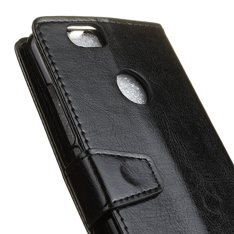 Crazy Horse Leather Wallet Case for Huawei nova - Black-6
