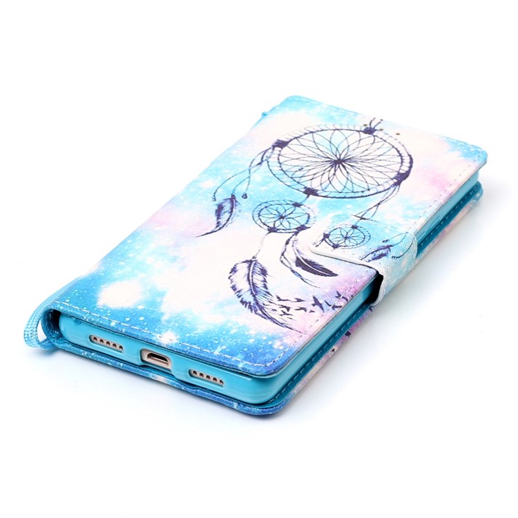 Pattern Printing Leather Wallet Stand Case for Huawei P9 Lite / G9 Lite with Wrist Strap - Dream Catcher-4