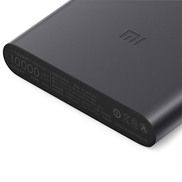 XIAOXI Mi Power Bank 2 10000mAh Mobile Power Charger for Xiaomi iPhone Samsung - Black-4