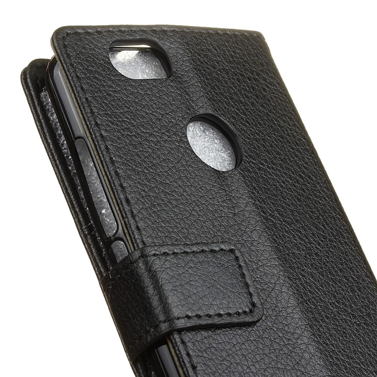 Litchi Skin Leather Wallet Case for Huawei nova - Black-3