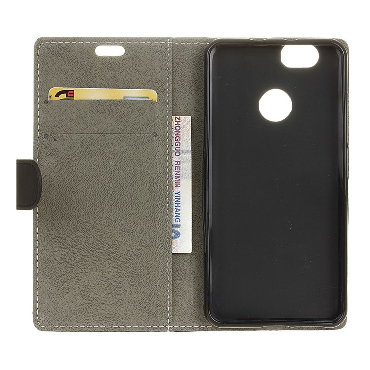 Wallet Leather Stand Case for Huawei nova - Black-4