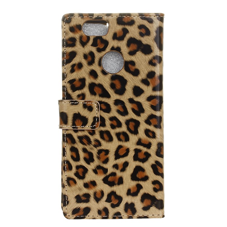 For Huawei nova Glossy Leopard Wallet Leather Case Cover with Stand-2