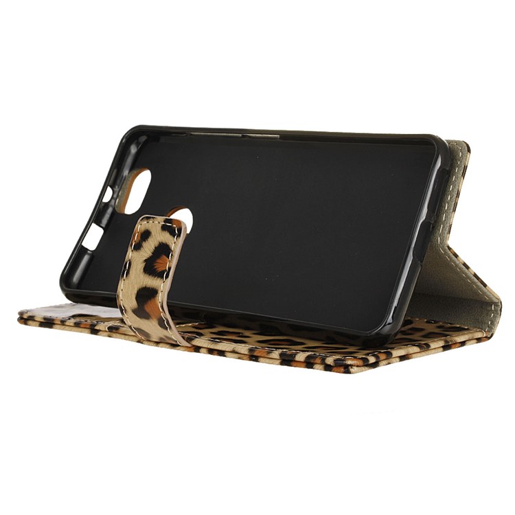 For Huawei nova Glossy Leopard Wallet Leather Case Cover with Stand-5