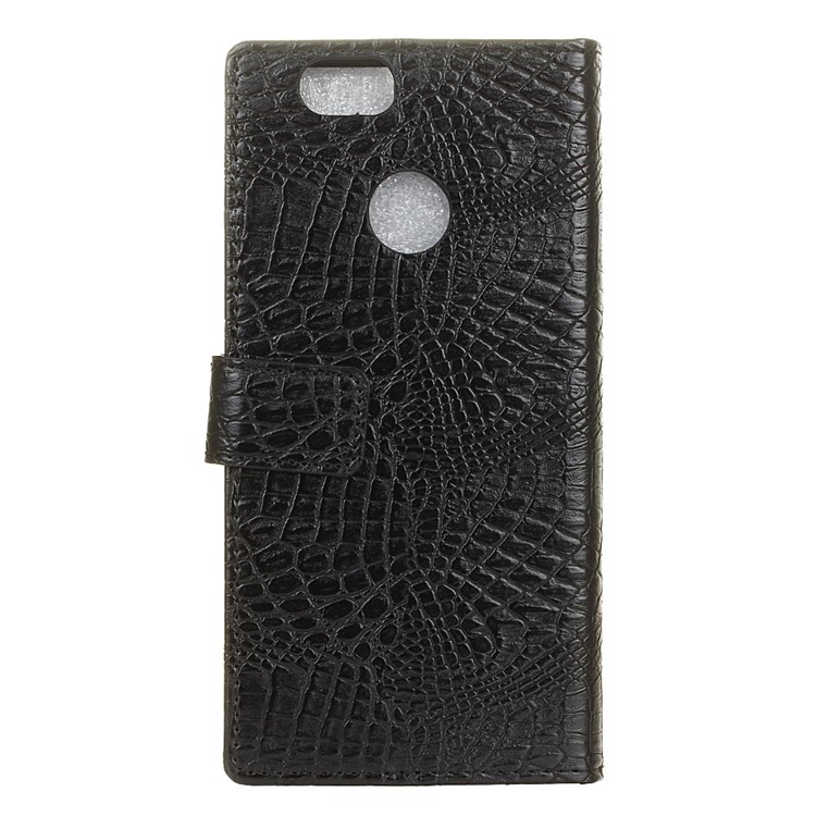 Crocodile Texture Wallet Stand Leather Case for Huawei nova - Black-2