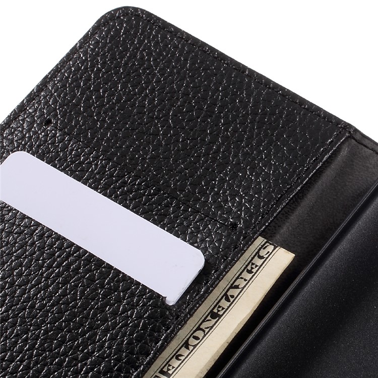 Litchi Texture Stand Leather Wallet Case for Huawei nova - Black-11