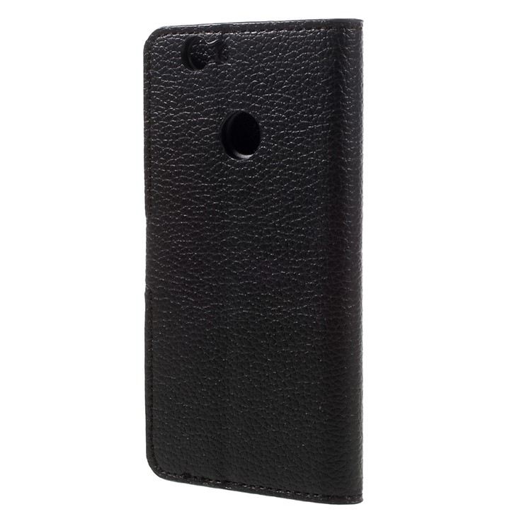 Litchi Texture Stand Leather Wallet Case for Huawei nova - Black-2