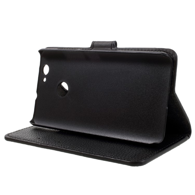 Litchi Texture Stand Leather Wallet Case for Huawei nova - Black-4